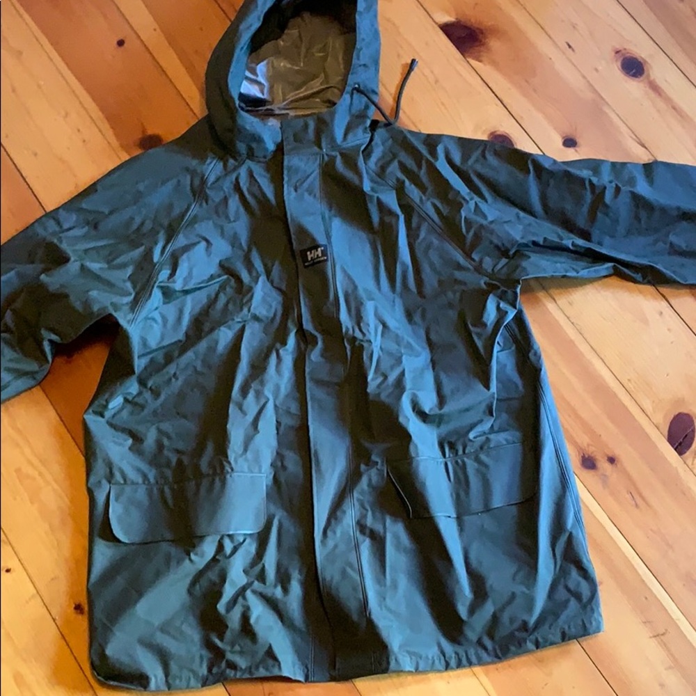 Xl Helly Hanson rain jacket green